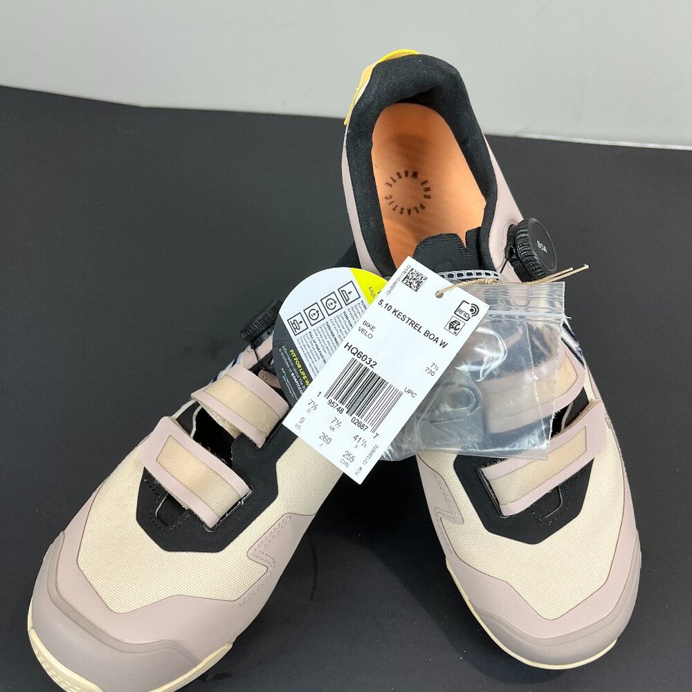 Women's Adidas Beige, 5.10 Kestral BOA Bike Shoes, NWT, Size US (